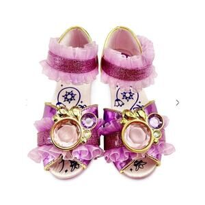 NWT Disney Store Raphnzel Costume Shoes Size 7/8 Pink Purple Dress up